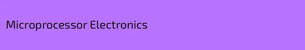 Microprocessor Electronics